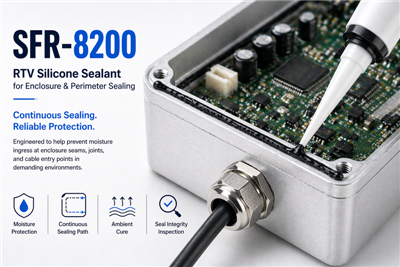 درزگیر سیلیکونی ضد شعله UL 94V-0 – SFR-8200-BK